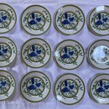 Limoges porcelain service from Hermès, Toucans collection, 1986
