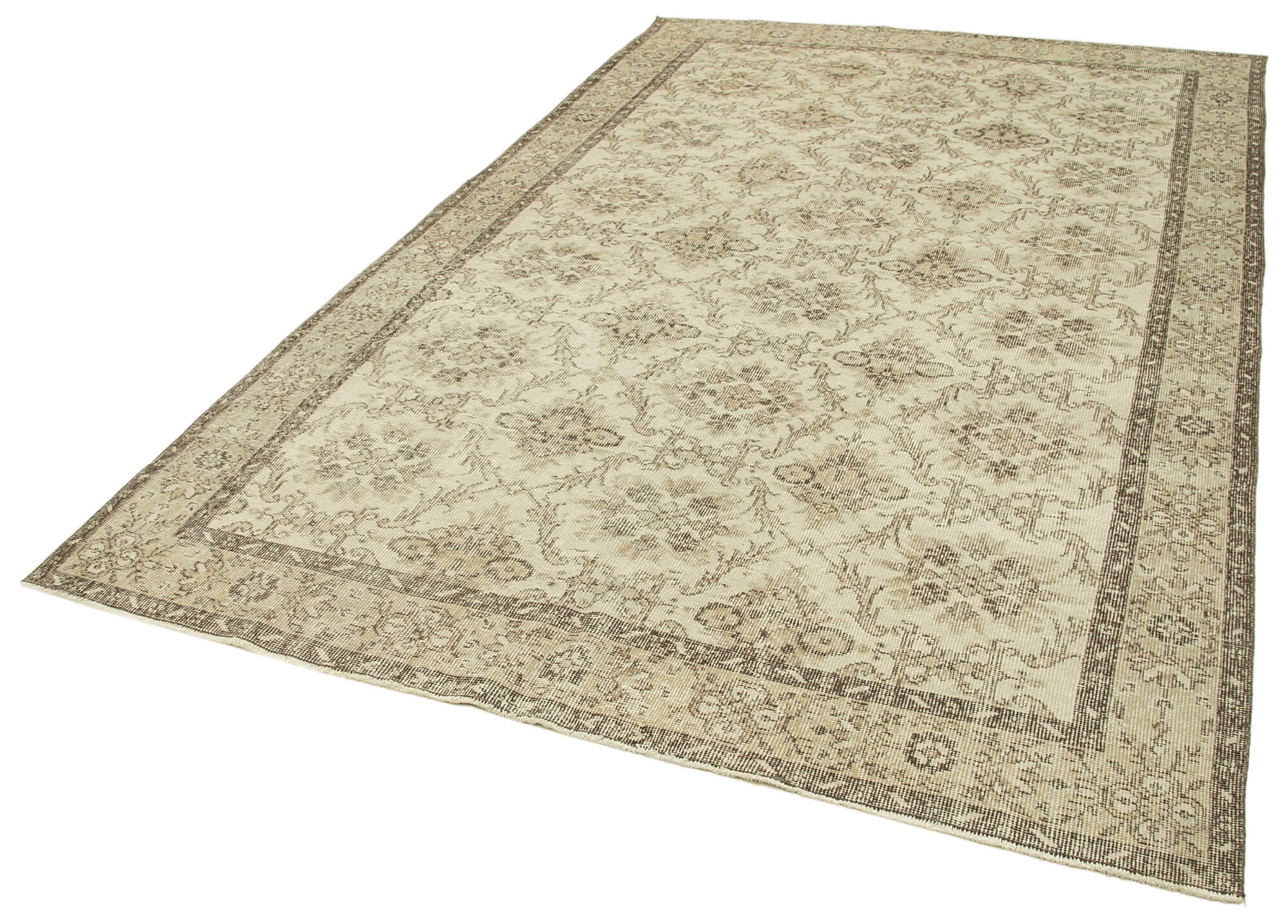 Handwoven Unique Anatolian Beige Rug 194 cm x 306 cm - 38987