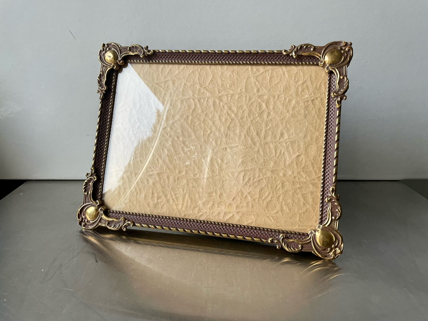 Cadre photo laiton 17,5 cm x 13,5 cm