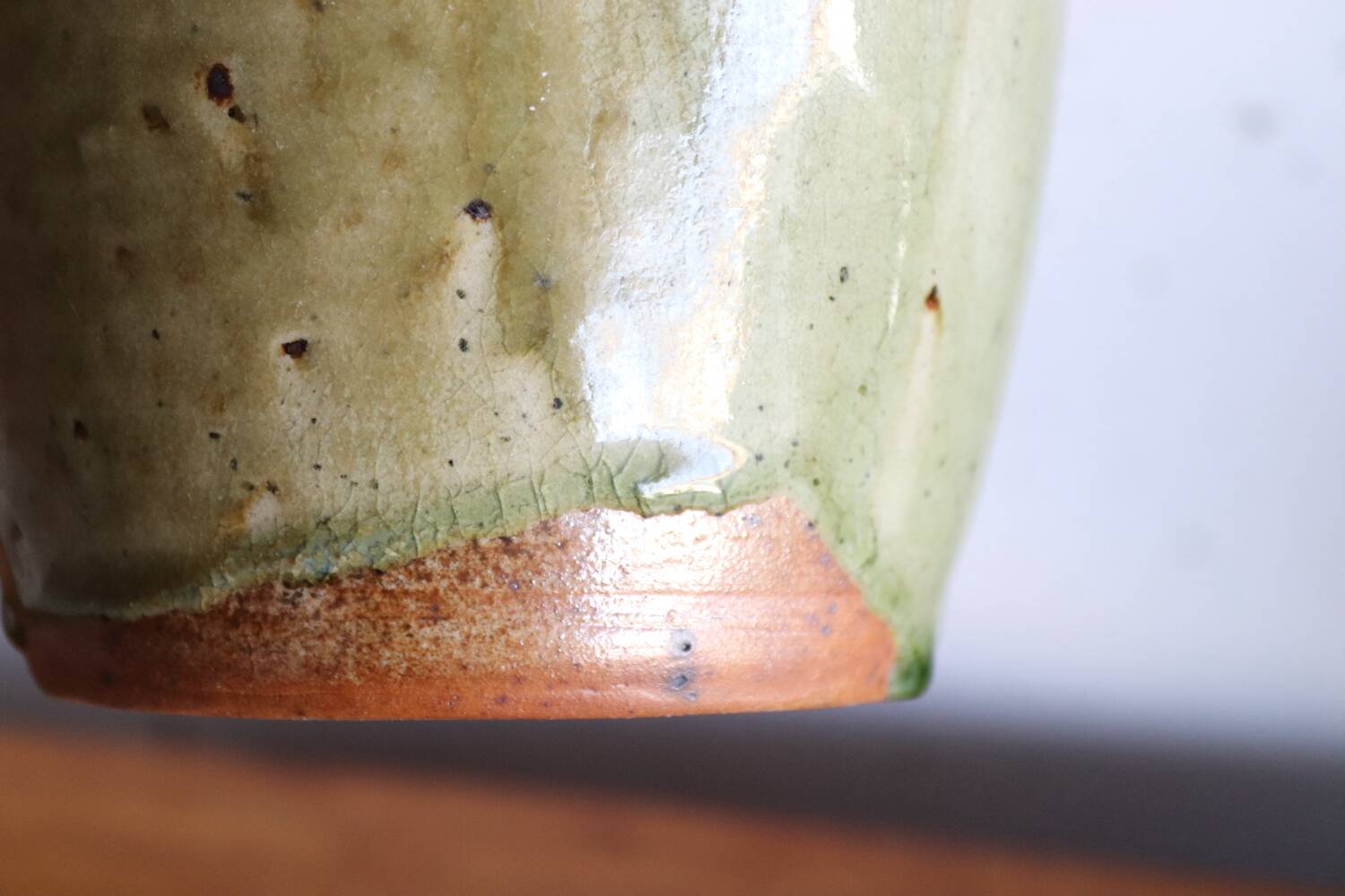 Glazed terracotta vase – signed Avonta