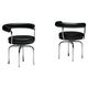 LC7 chairs by Charlotte Perriand, Le Corbusier and Pierre Jeanneret, 1980s