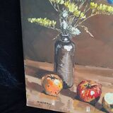 Margueray painting "Flowers and Apples"