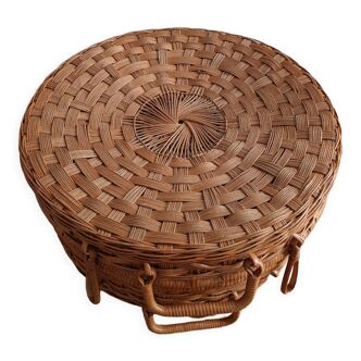 Rattan storage box