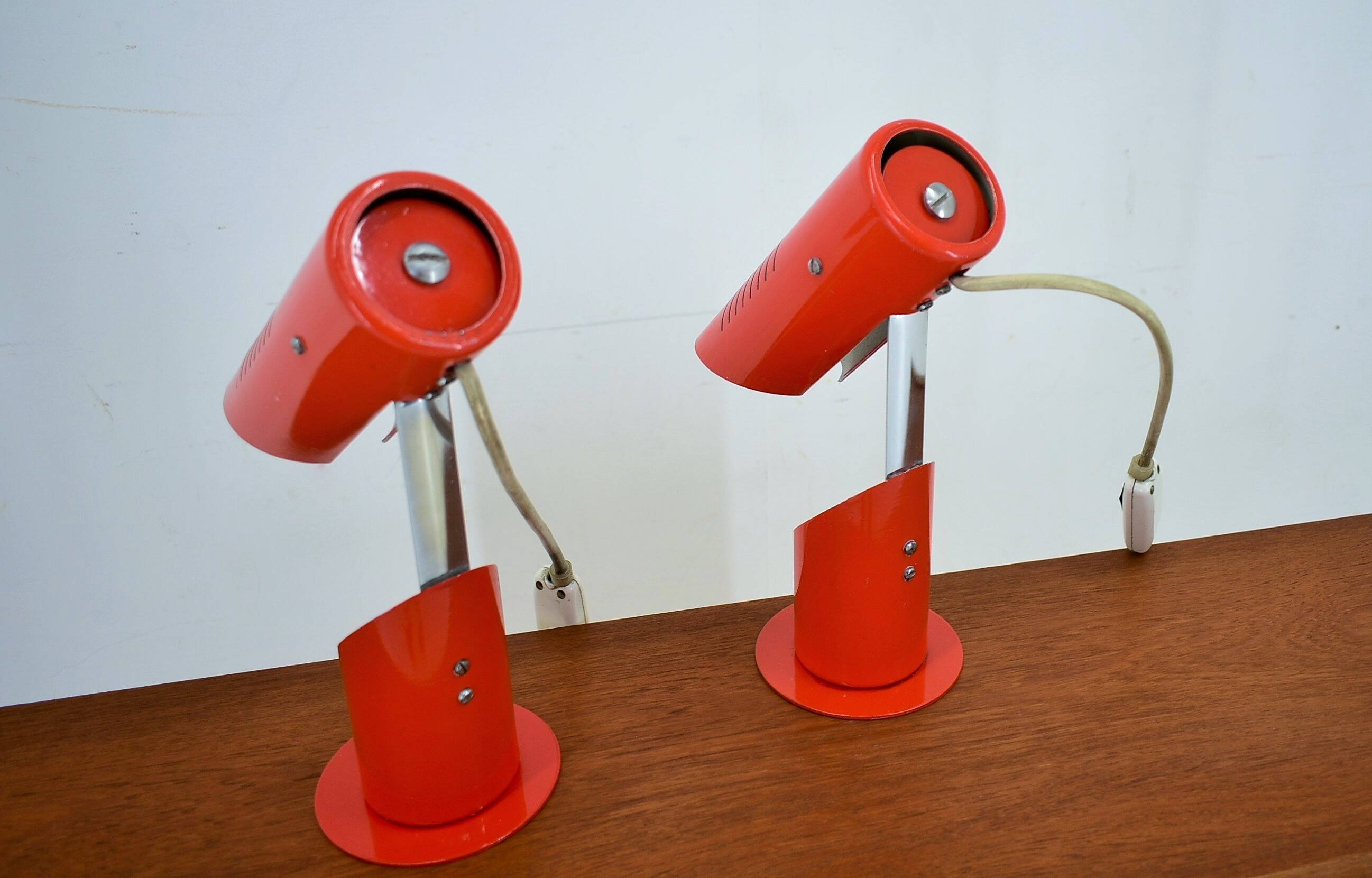 Space Age foldable table lamps from Szarvasi, 1960s