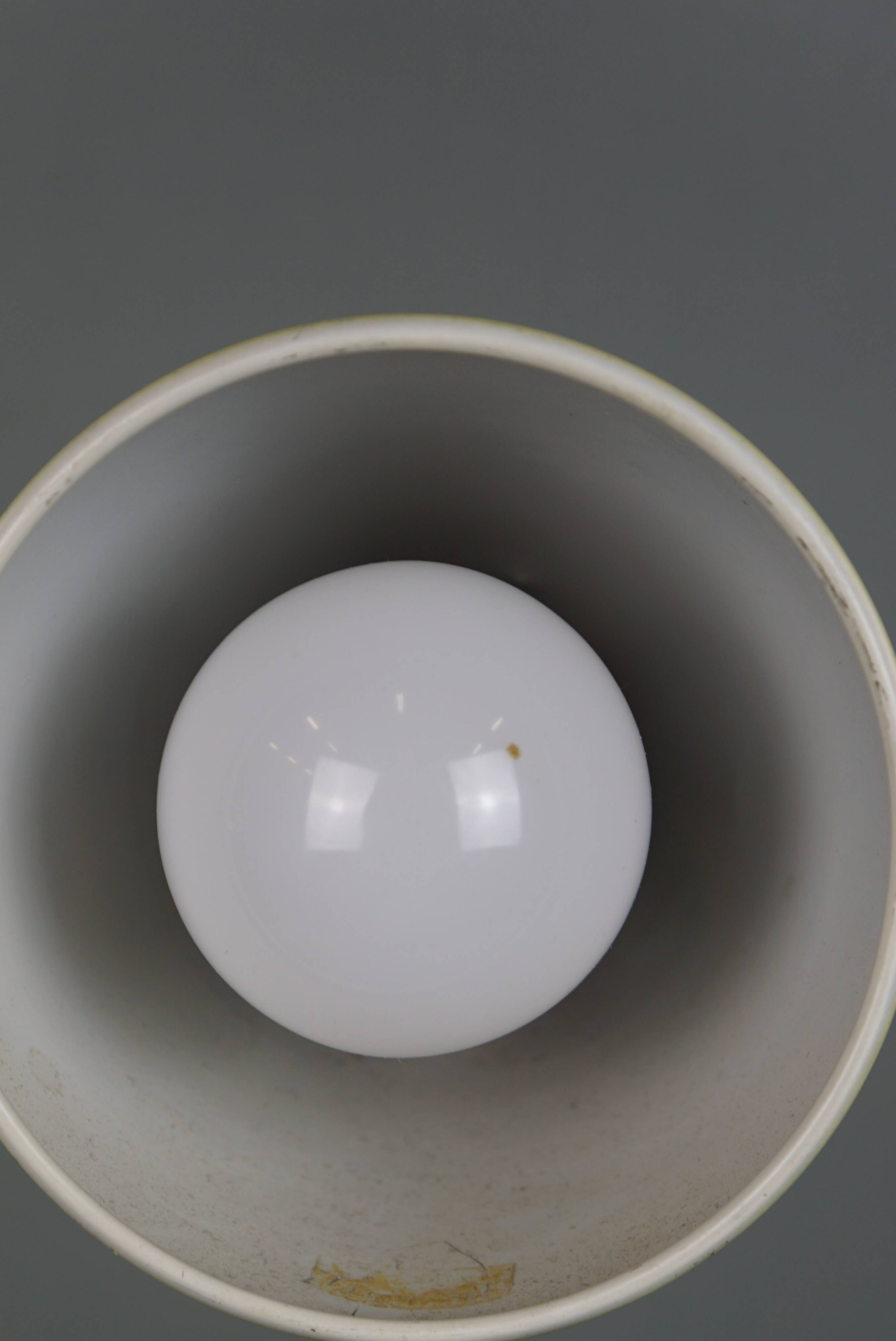 Yellow metal vintage 1960s design lamp/desk lamp