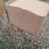 Pair of antique wooden bedside tables in Louis XV style.