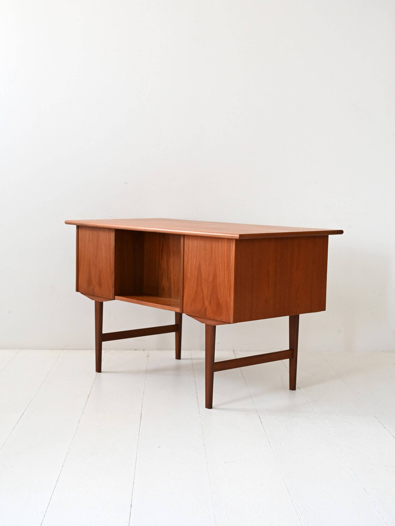 Freestanding Danish teak desk, 1950s/60s