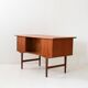 Freestanding Danish teak desk, 1950s/60s