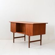 Bureau indépendant en teck danois, années 1950/60
