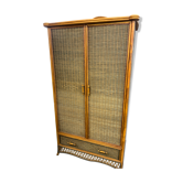 Vintage rattan cabinet