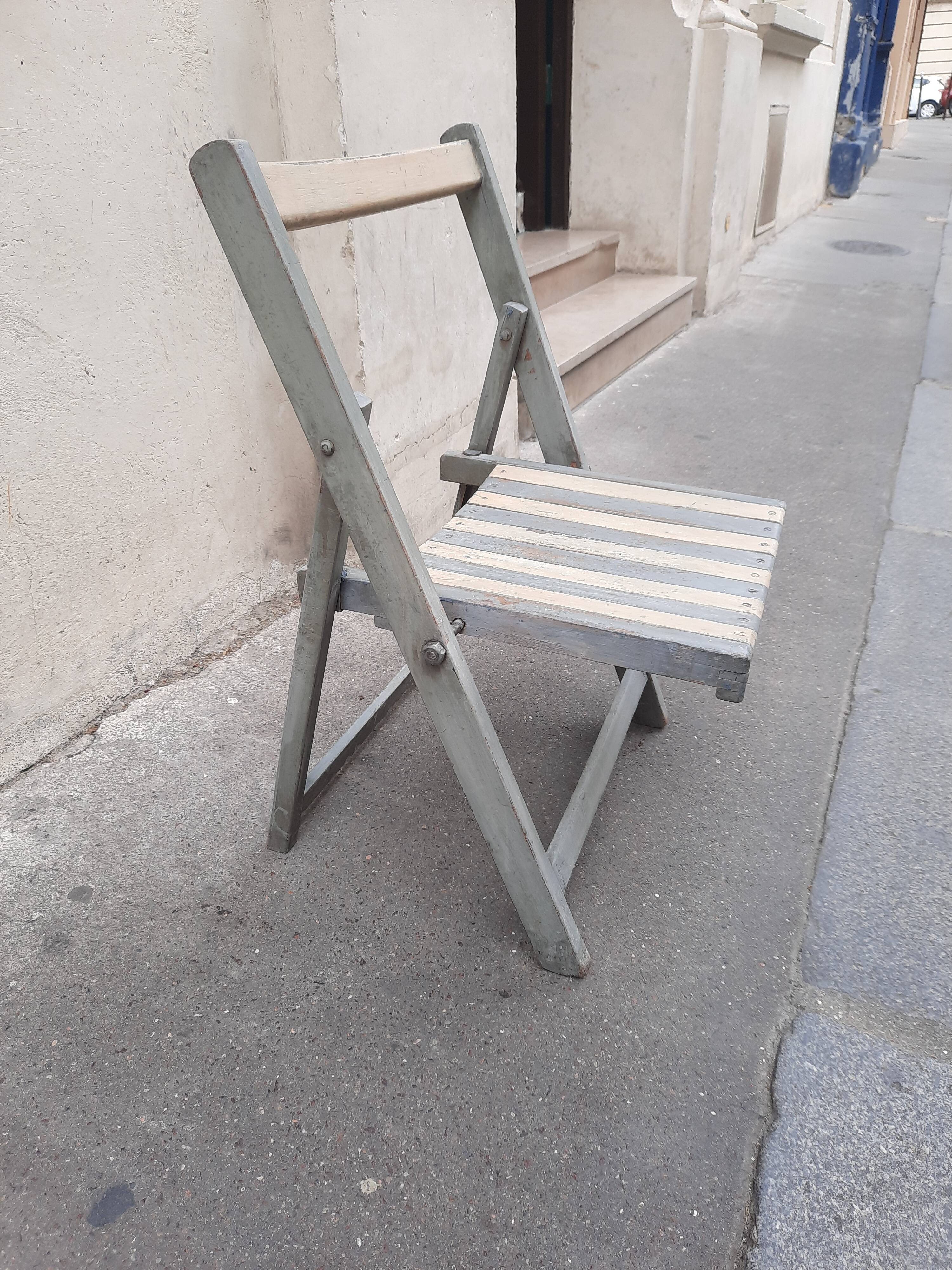 Low folding chair