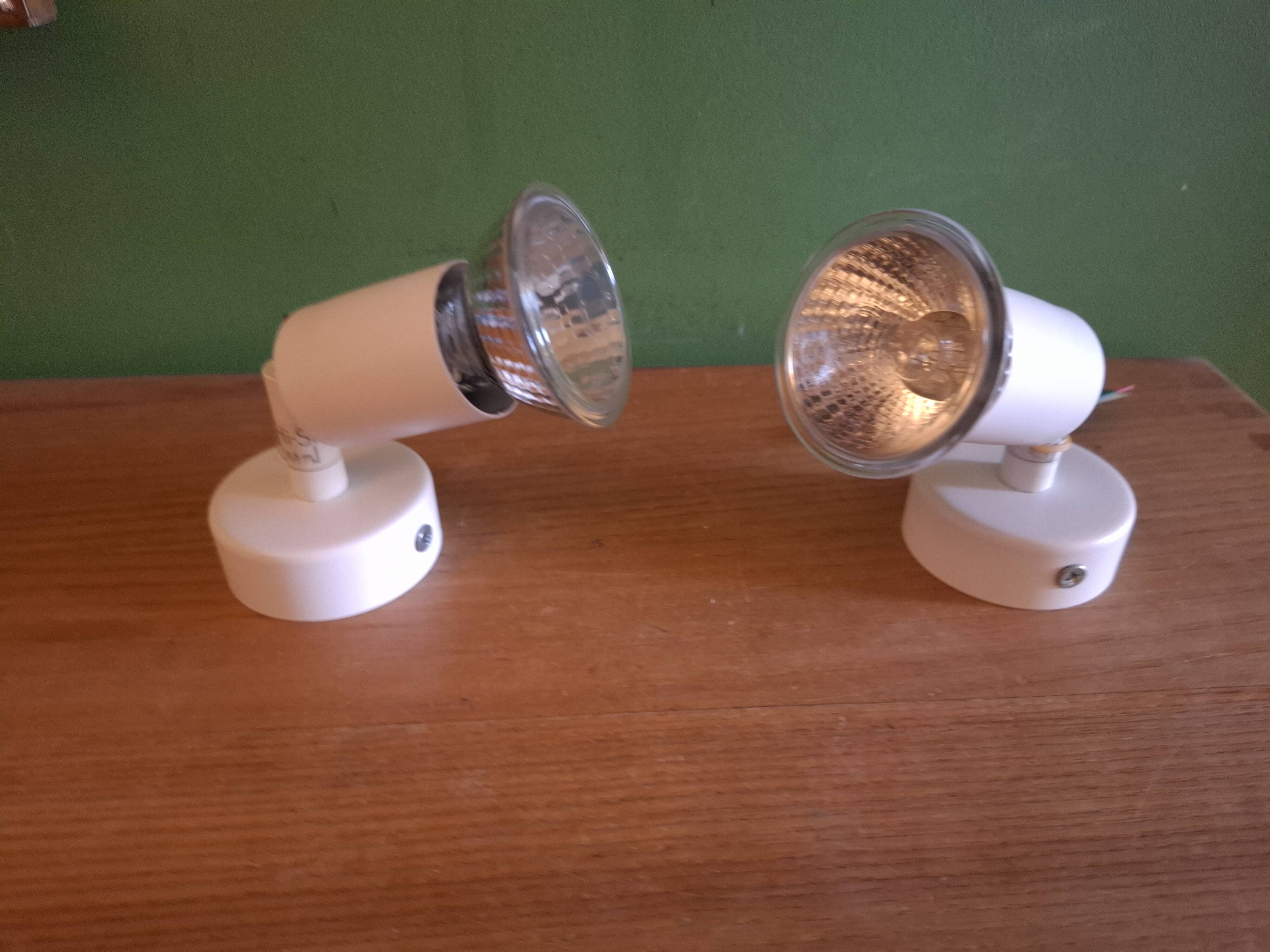 Two spotlights, wall lights, vintage 90s