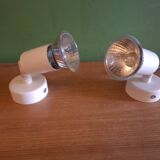 Two spotlights, wall lights, vintage 90s
