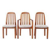 Set of 3 Vintage Teak Dining Chairs by Dyrlund, Danish, 1970s