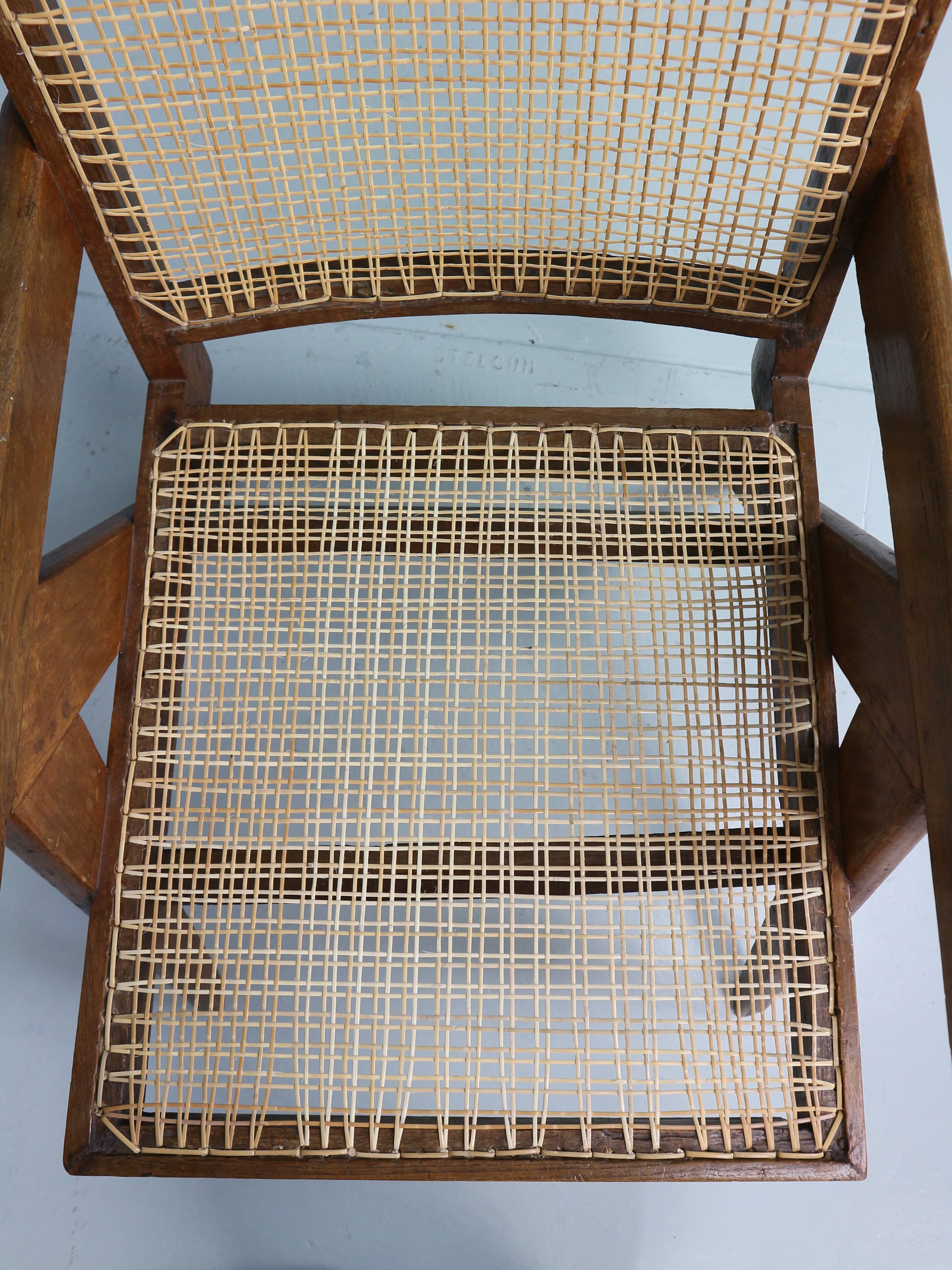 Pierre Jeanneret PJ-SI-29-A Easy Cane Chair / Authentic Mid-Century Modern
