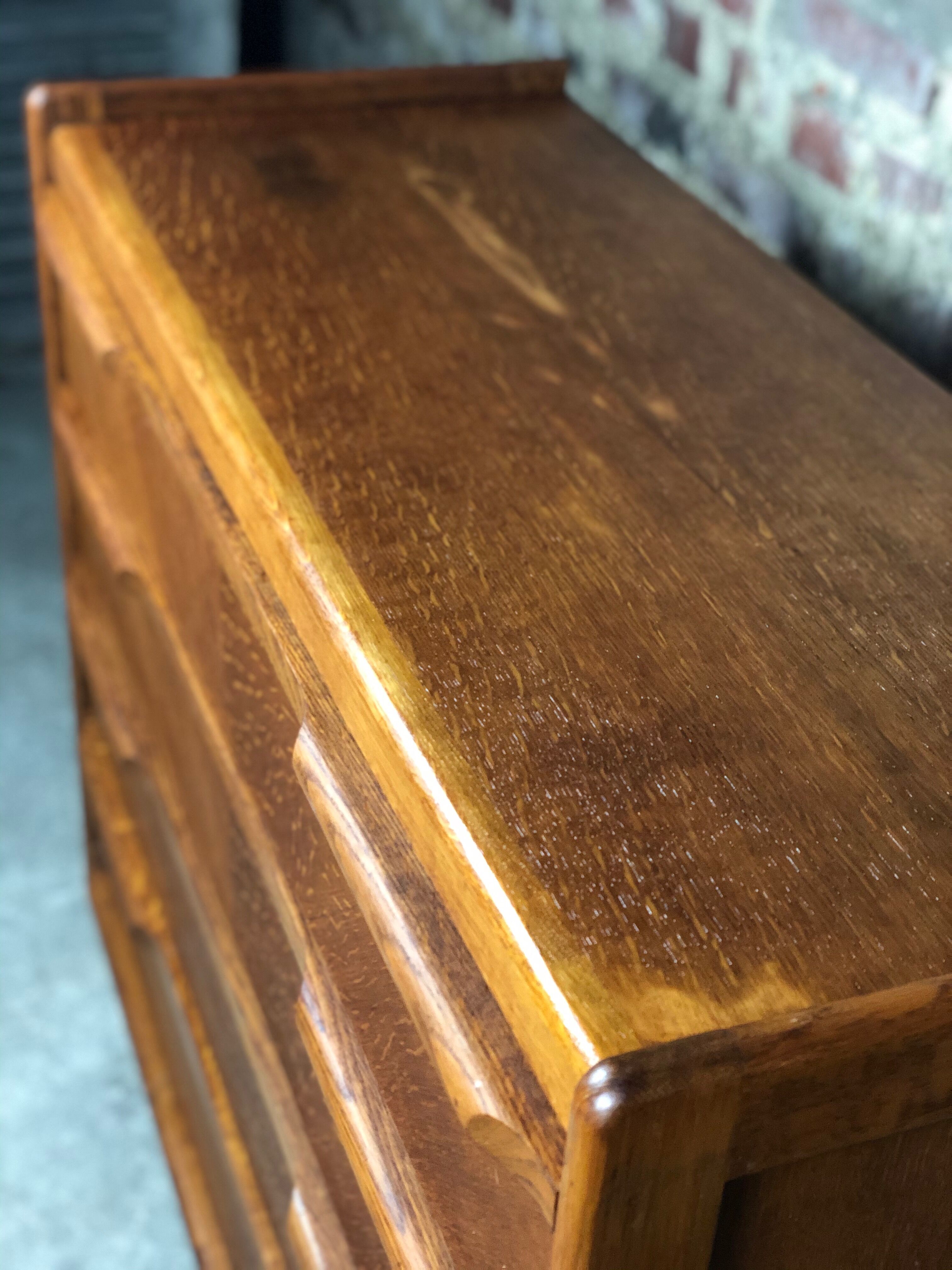 Commode scandinave vintage en teck et placage