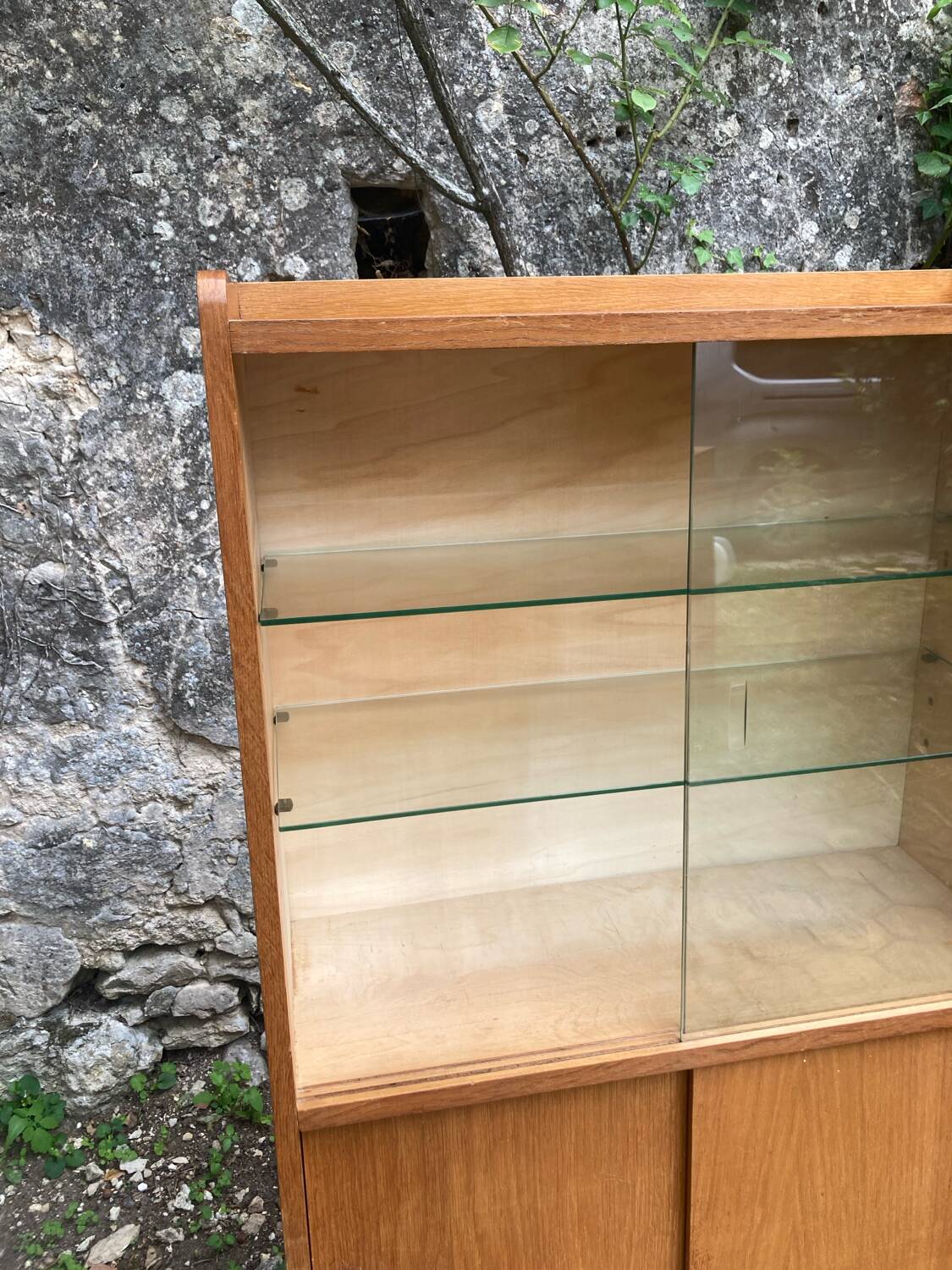 Vintage glass shelf