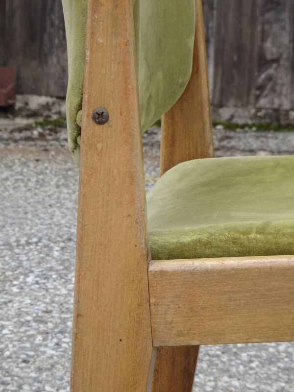 Chaise de Michel Mortier, modèle A1 ou SF100, édition Steiner, vers 1952.