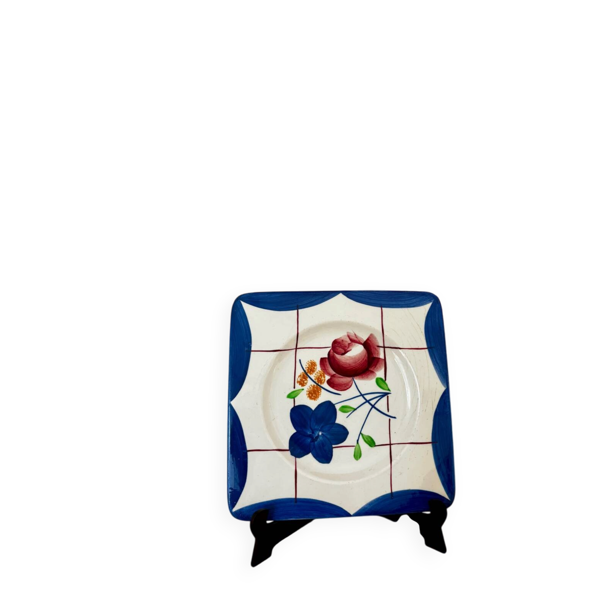 Vintage rare small dessert plate Gien La Baule