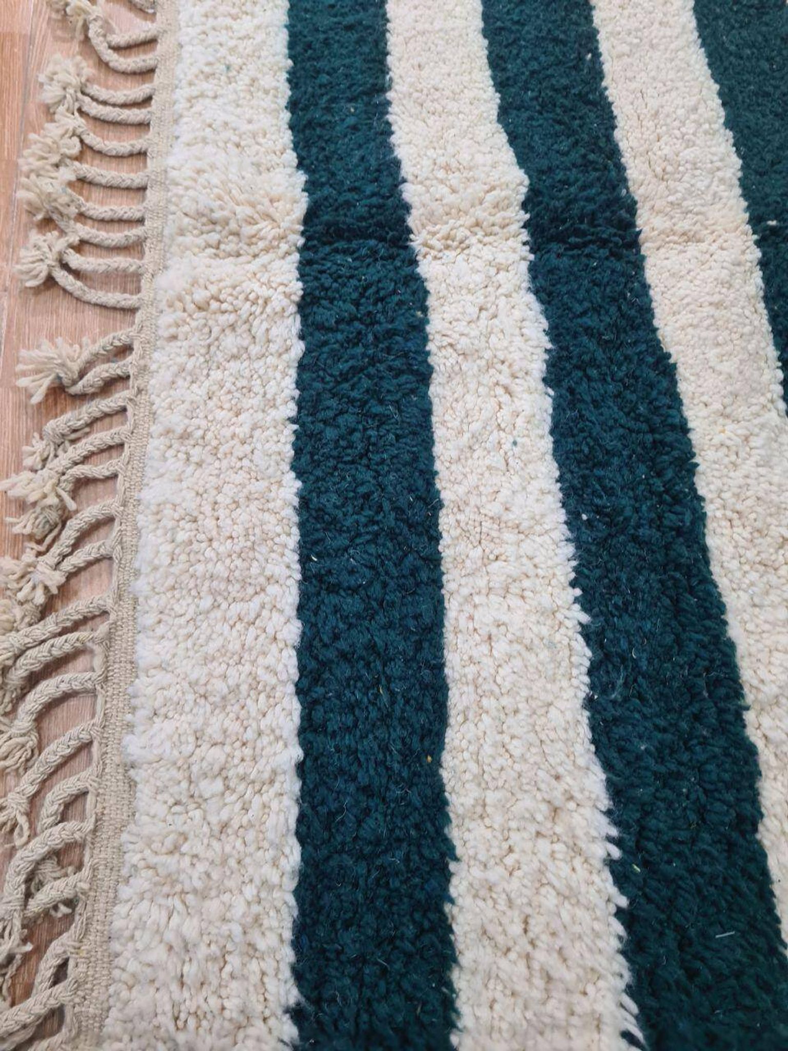 Tapis berbère naturel fait main 2.5x1.5 m