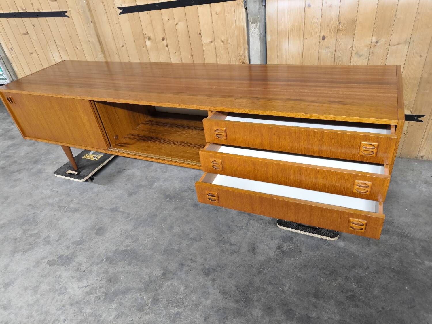 Vintage Scandinavian teak sideboard