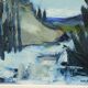 Nils ingvar walterström (1929-1988), swedish modern painting, 1960s, oil on canvas, framed