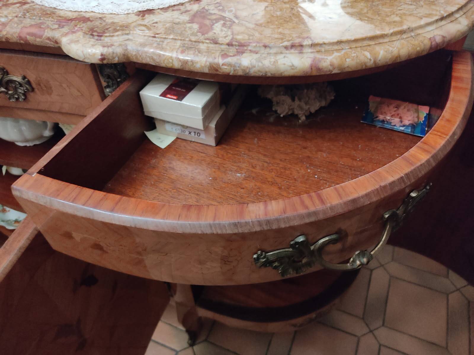 Buffet  enfilade Louis XV en bois de rose