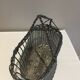 Metal wine bottle basket
