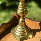 Bougeoirs anglais en laiton