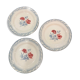 Lot 3 plates Digoin Sarreguemines model Juliette