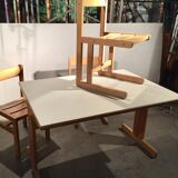 Table and 3 chairs Andre Sornay circa 60