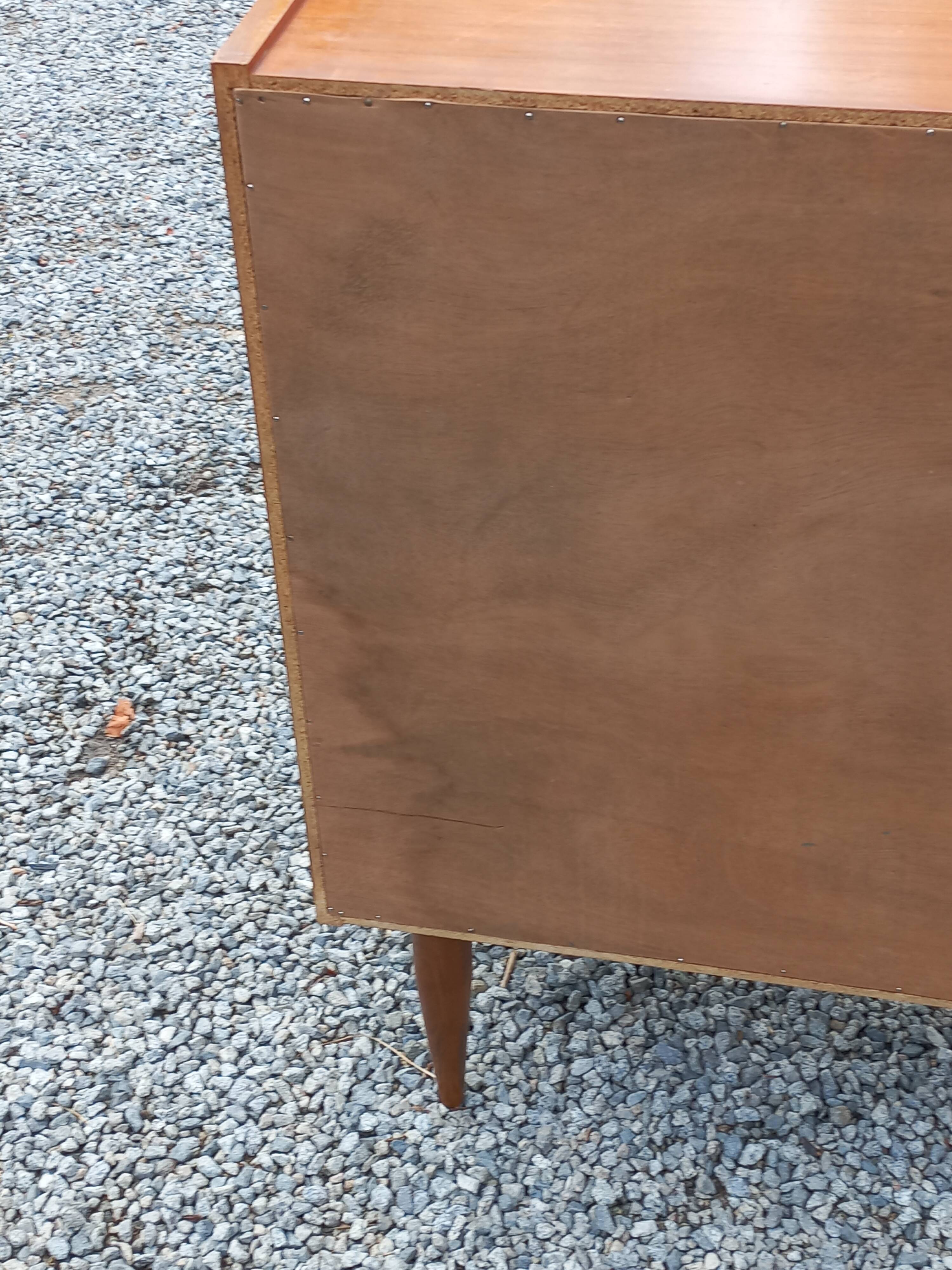 Scandinavian style 4-drawer teak chest of drawers, 1970s