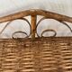 Vintage wicker wall shelf