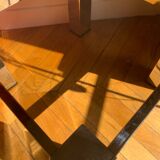 Table basse en méta chromé et verre fumé, années 1980