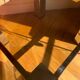 Chromed metal and smoked glass coffee table, 1980s.