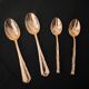 6 golden Alfénide moka spoons
