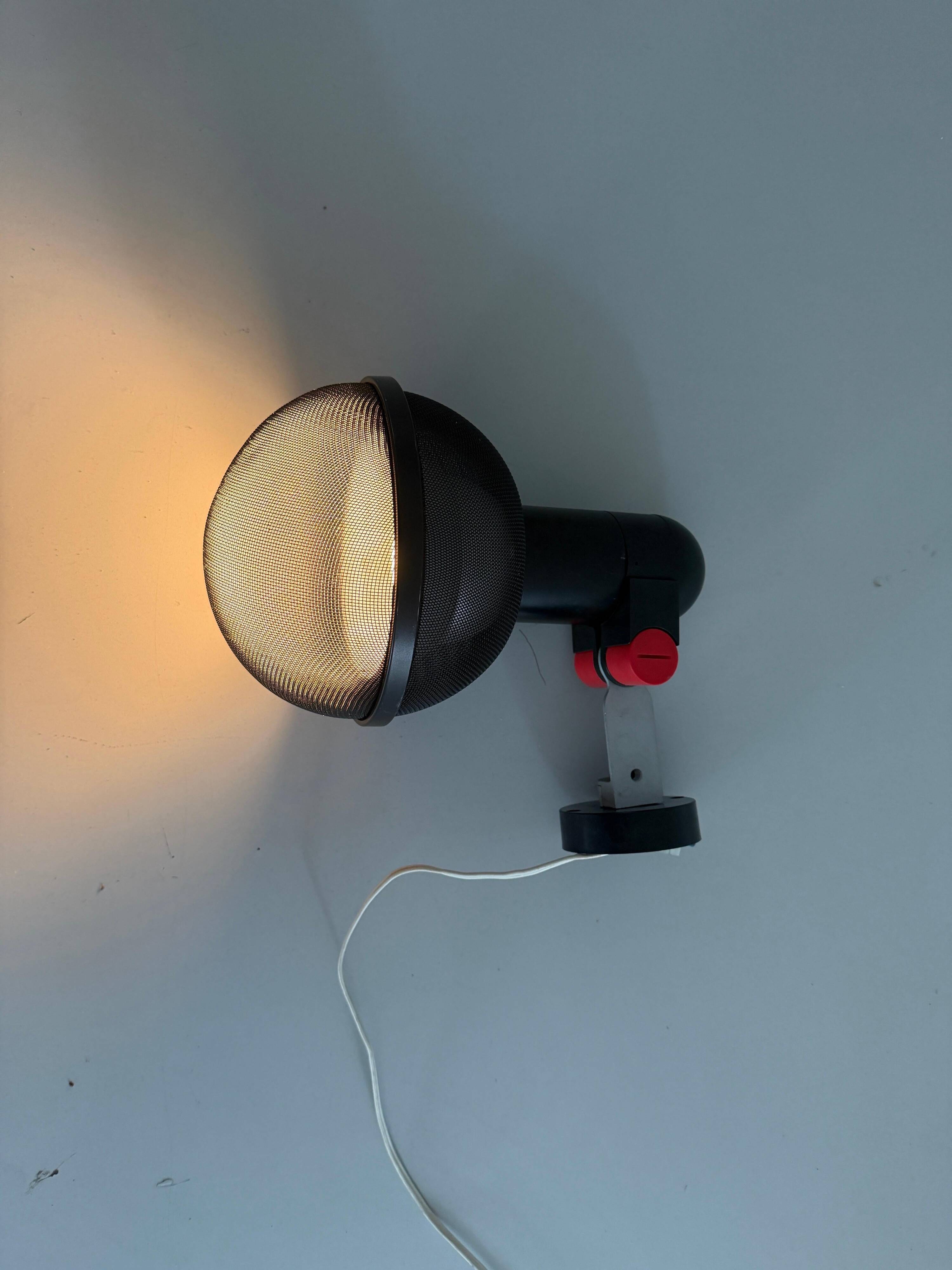 Wall light for microphone by Roger Tallon for Erco Leuchten, 1970s, Germany.