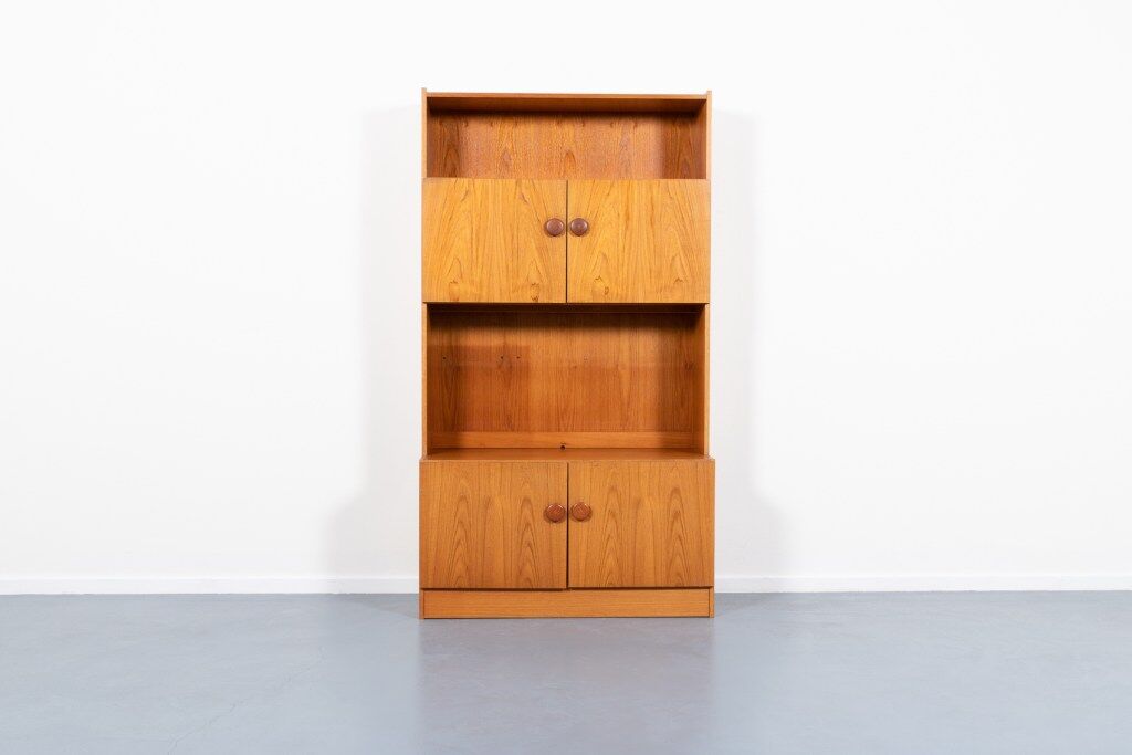 Vintage Danish teak veneer cabinet from the 1970s