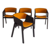 Set of 4 Merano armchairs by Alexander Gufler for TON