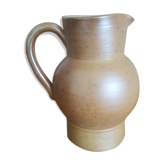 Vintage pitcher in raw stoneware 1.5 L