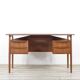 Midcentury Danish Teak Desk By Gunnar Nielsen For Tibergaard.