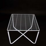 Postmodern white jarpen table by niels gammelgaard for ikea, 1983
