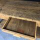Old oak workshop table