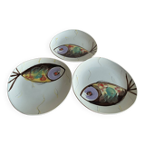 3 Pornic fish plates