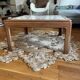 Vintage G-plan ceramic and teak table
