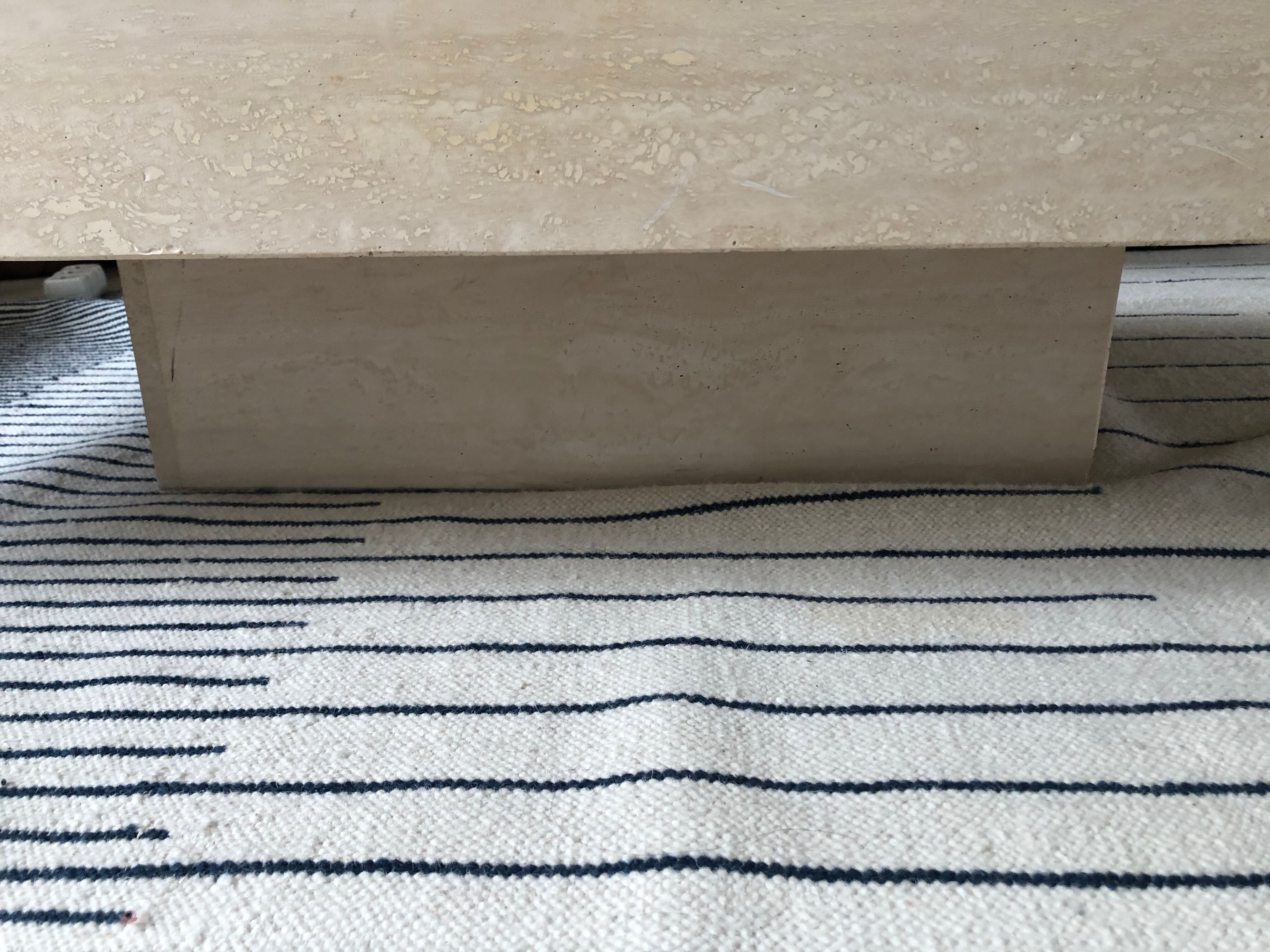 Travertine coffee table Mario Sabot