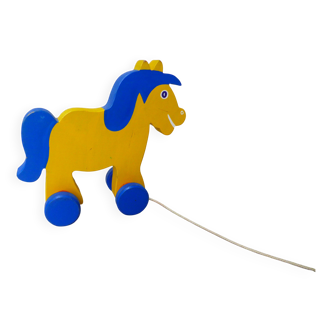 vintage wooden pull toy