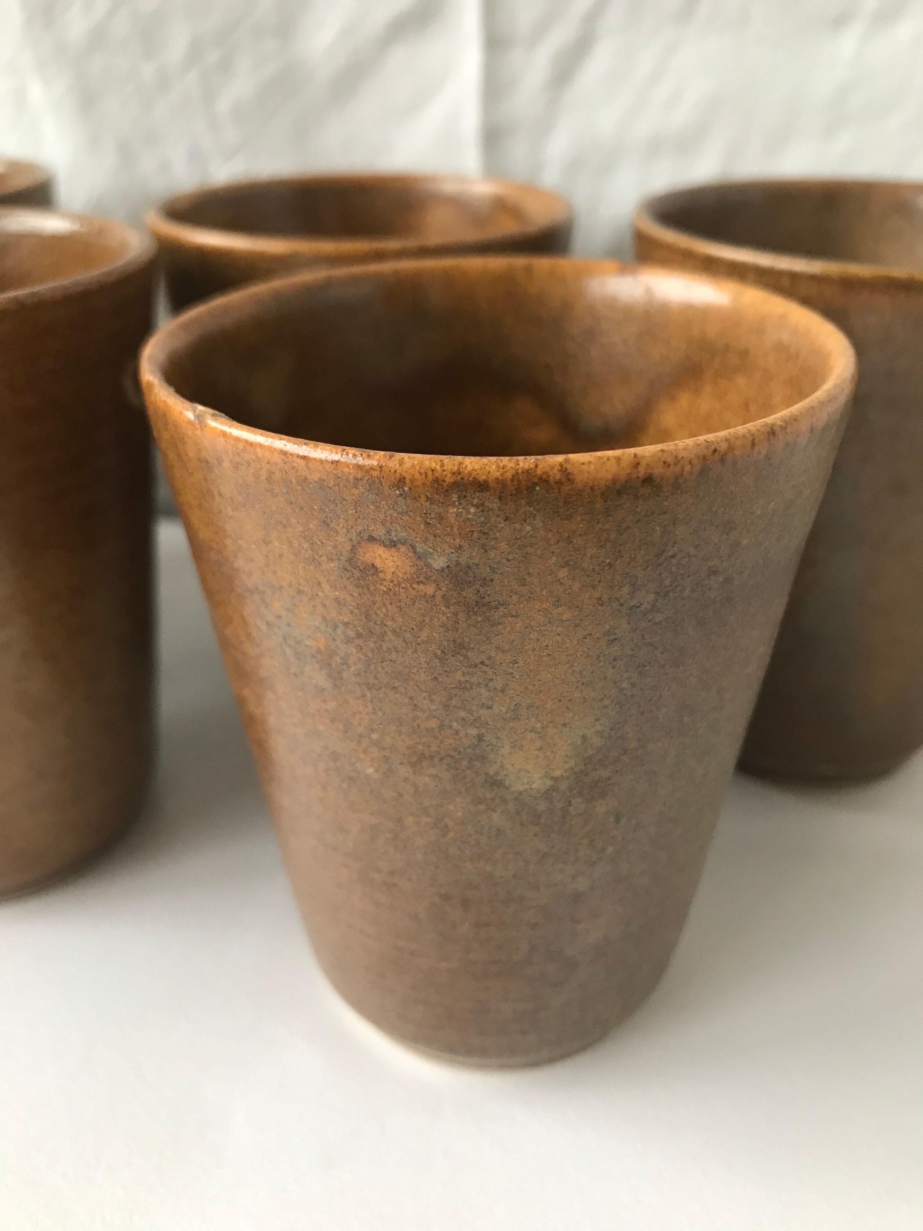 7 vintage coffee cups