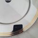 Alessi Ettore Sottsass / Serving plate stainless steel 18/10 and gold NG5100