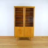 Vintage blond oak glazed library 1950